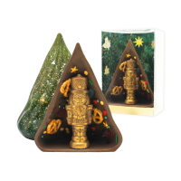 XM2026-012 CHOCOLATE FIGURINE - JOLLY TREECRACKER WITH MINI PRETZELS & CANDIES (LEAD TIME: 10 WORKING DAYS / DELIVERY FROM 19 OCT ONWARDS)