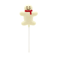 XM2026-027 CHRISTMAS LOLLIES- GINGERBREAD BOY WHITE (LEAD TIME: 10 WORKING DAYS / DELIVERY FROM 19 OCT ONWARDS)