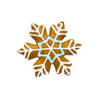 XM2026-066 GINGERBREAD SNOWFLAKE (LEAD TIME: 10 WORKING DAYS / DELIVERY FROM 19 OCT ONWARDS)