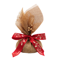 XM2026-073 LARGE GIFT-WRAPPED CHRISTMAS PUDDING 1KG (LEAD TIME: 10 WORKING DAYS / DELIVERY FROM 19 OCT ONWARDS)