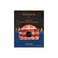 XM2026-092 CARDISAN 100% IBERIAN -BLACK LABEL ACORN-FED JAMON SLICED 50G
