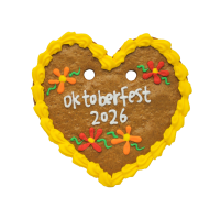 OKTO26-02 MEDIUM GINGERBREAD HEART 205G (DELIVERY FROM 3 AUG 2026 ONWARDS)