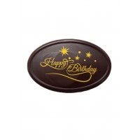 HAPPY BIRTHDAY CHOCOLATE LABEL D10 LOGO DOS77744